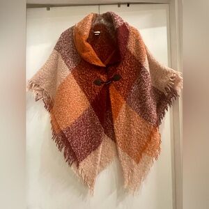 Cozy Cowl Neck Sonoma Sweater Shawl Poncho